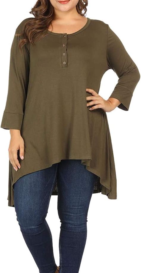 amazon women's plus size tunic tops